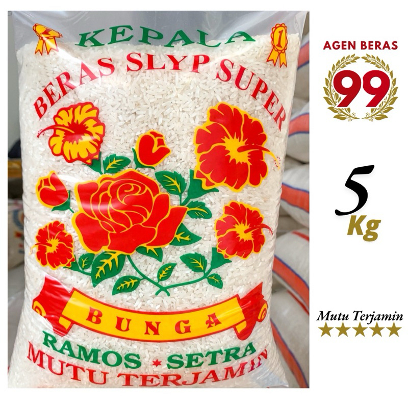 

Beras Slyp Super Premium Cap Bunga Ramos 5kg Kemasan Plastik