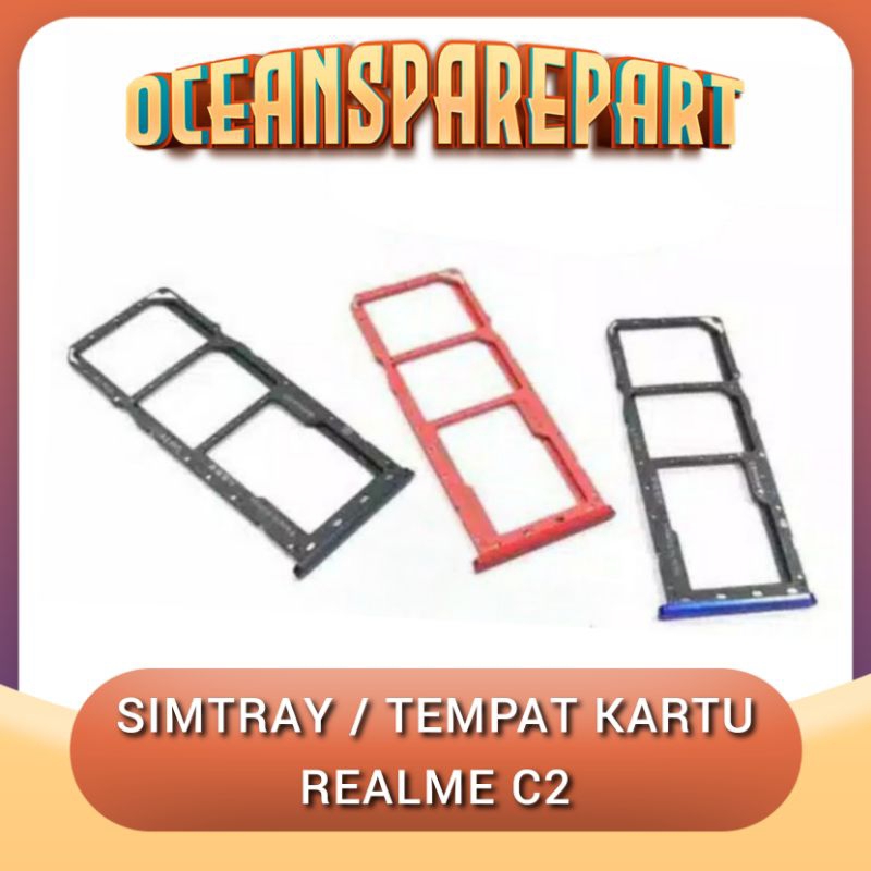 SIMTRAY SLOT SIM CARD TEMPAT KARTU SIM REALME C2