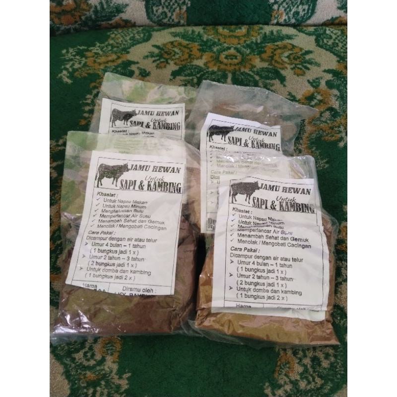 JAMU TRADISIONAL,JAMU HEWAN,JAMU HEWAN TRADISIONAL UNTUK SAPI DAN KAMBING