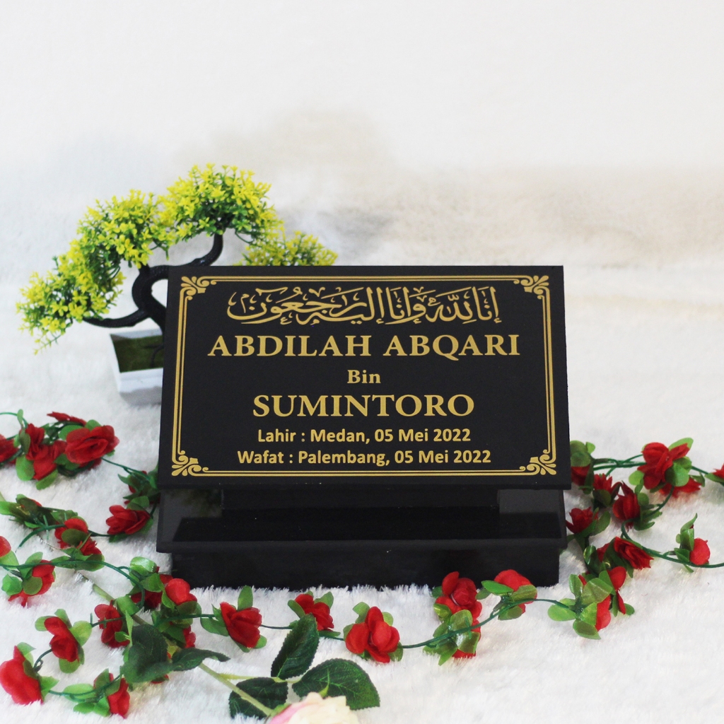 nisan kristen nissan marmer kayu kuburan OSSAN 134