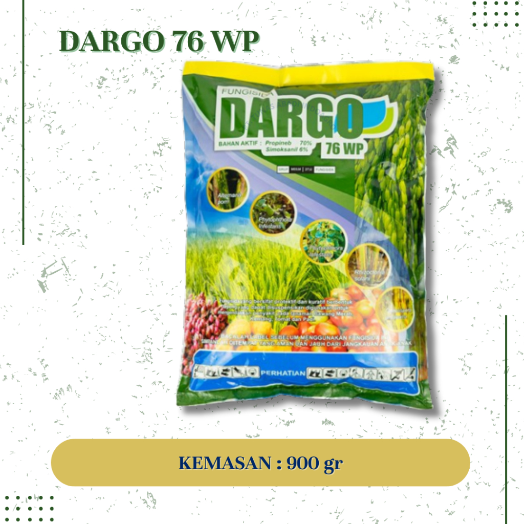 Fungisida DARGO 76 WP kemasan 900gram