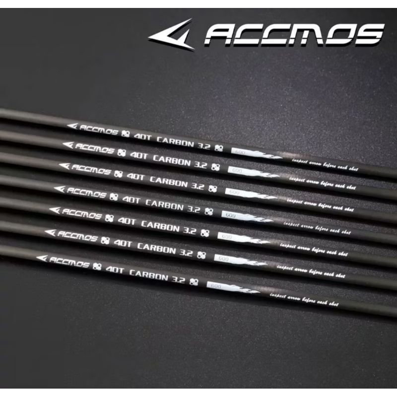 Arrow Carbon Accmos ID 3.2mm 12 pcs (Belum dirakit)