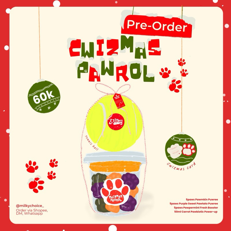 

Hampers Natal Pet/ Cwistmas Pawrol milky choice