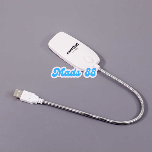 Lampu LED Mini Alat Penerang Baca Meja Belajar Tangkai Panjang Fleksibel Super Terang USB Portabel