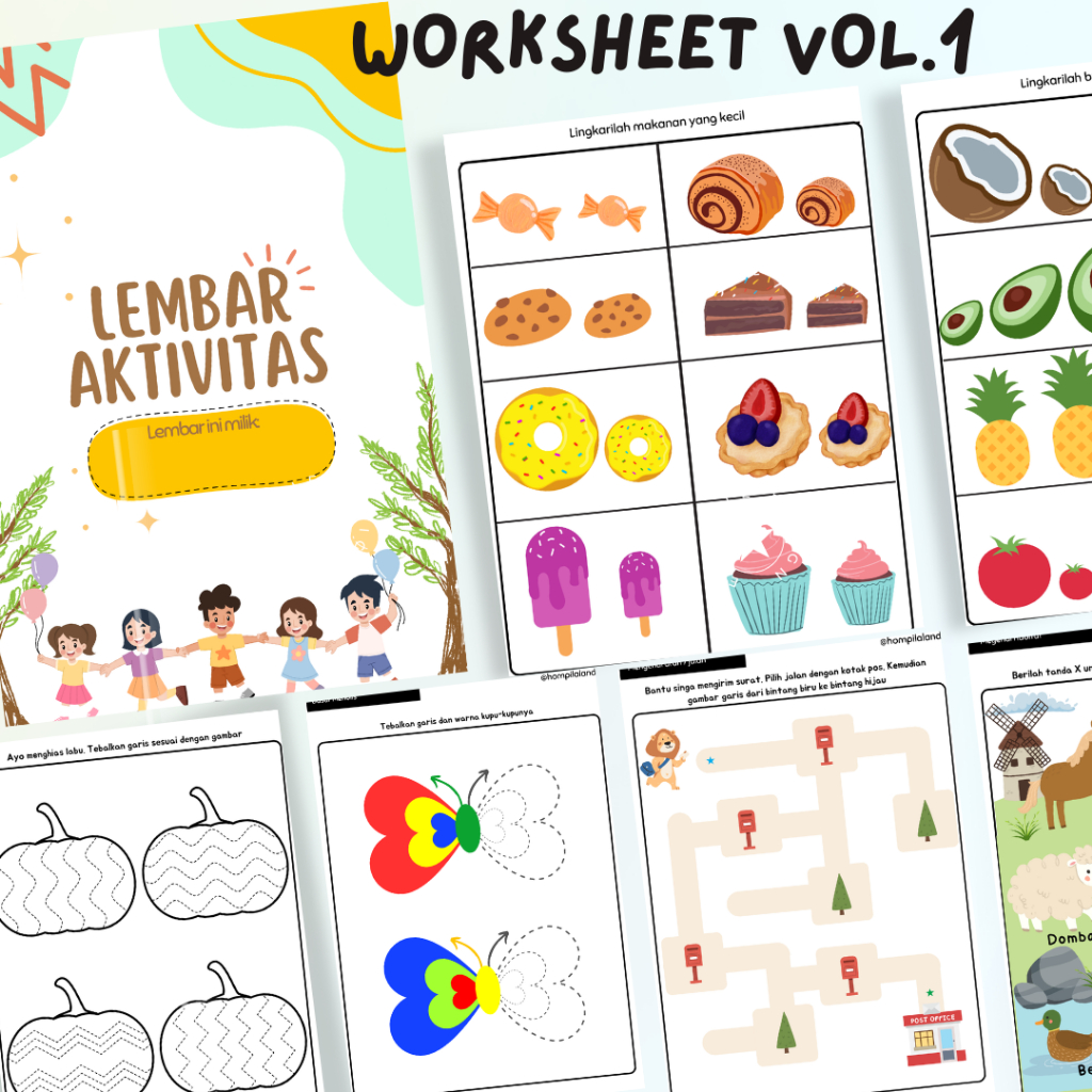 

Worksheet Volume 1 perkenalan benda sekitar