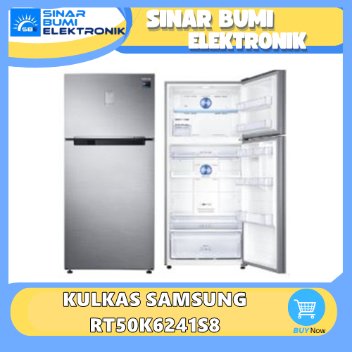 SAMSUNG RT50K6241S8 KULKAS 2 PINTU TWIN COOLING 500 LITER INVERTER - RT50