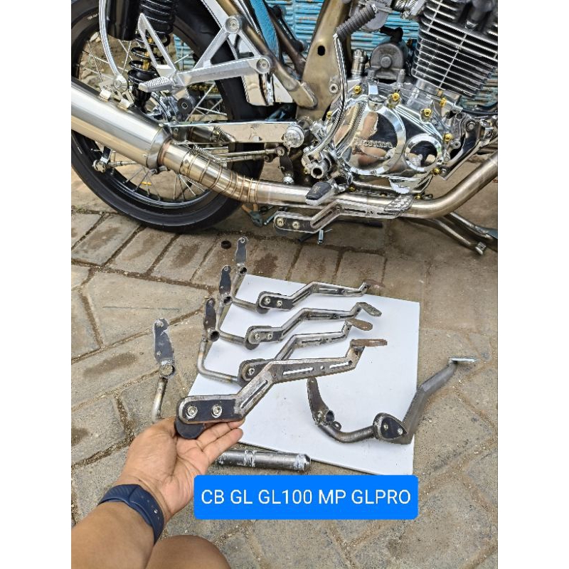pedal rem cb gl100 new custom /pedal rem BMW Full besi handmade ya