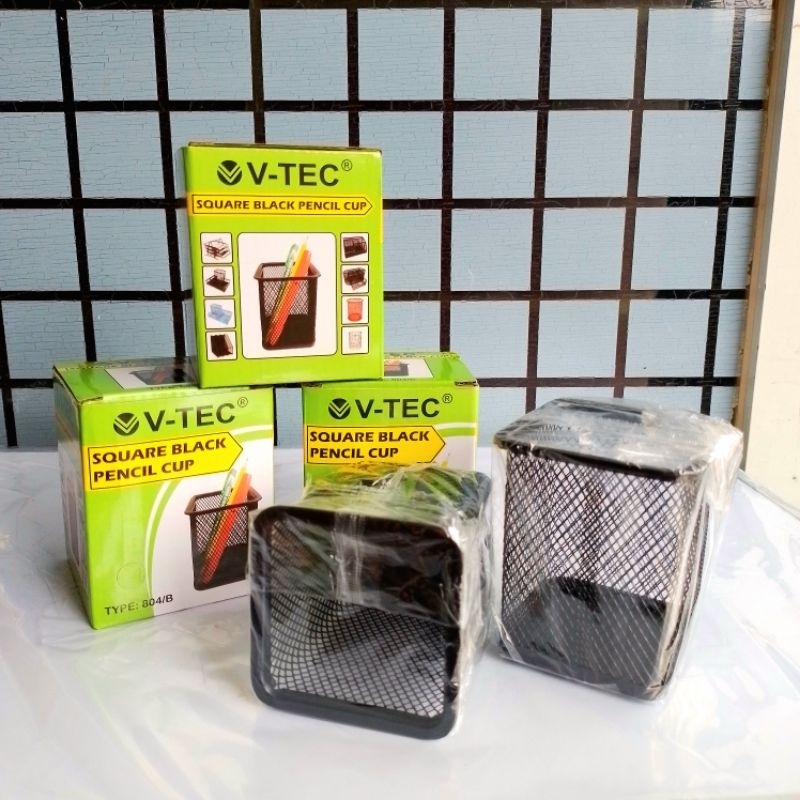 

Tempat Pensil Dan Pulpen Cup Atau Tempat Pensil Square V-TEC DS-804 Kotak Hitam ( Pcs ) [ Original ]