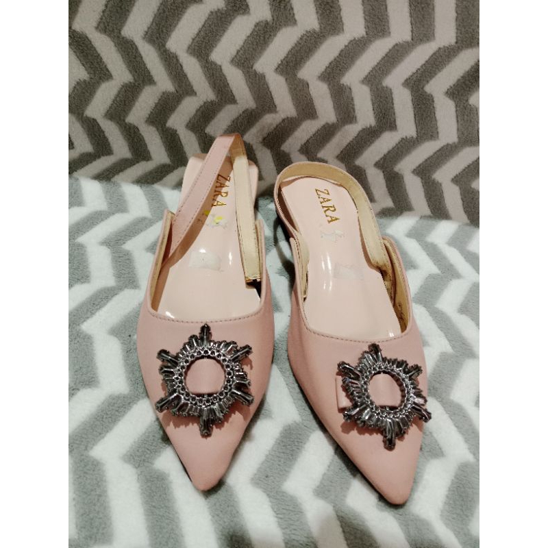 PRELOVED ❗❗❗ Zara Sepatu Flat Wanita Pink