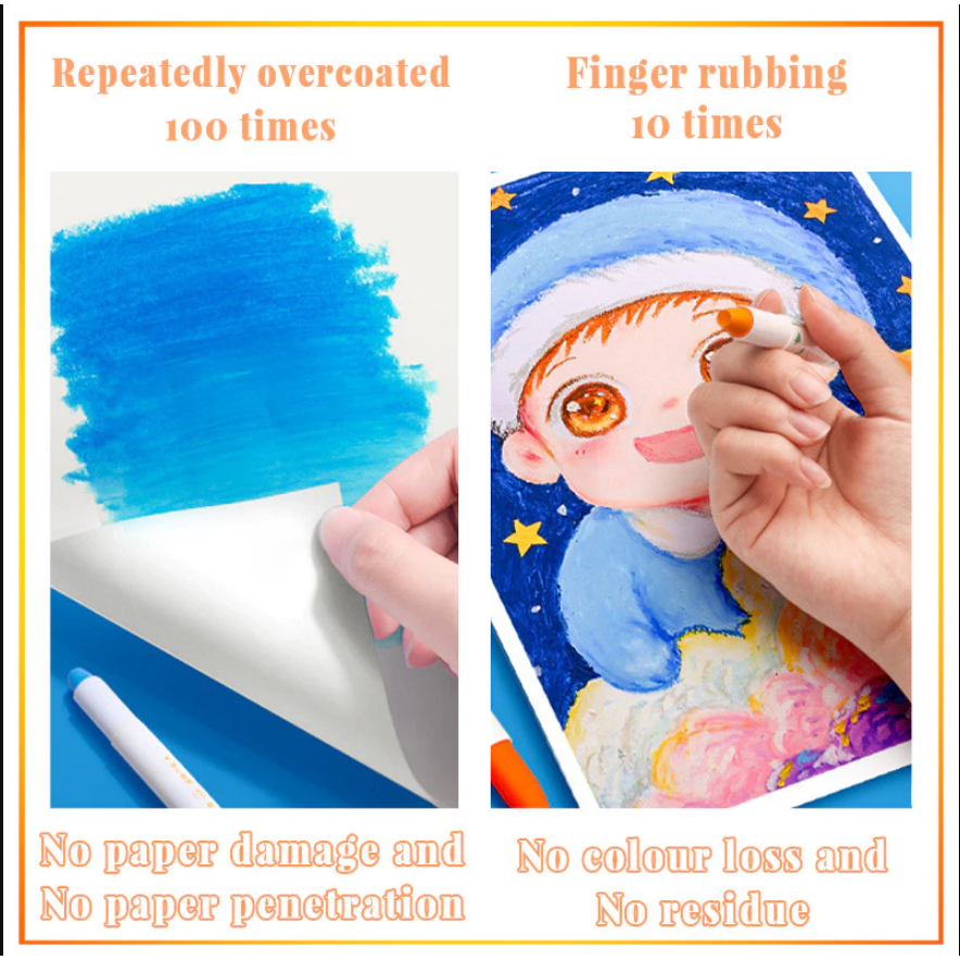 

RB Bisa dicuci Crayon anak lengkap,48 warna lengkap,krayon pensil warna lengkap,anti kotor dan