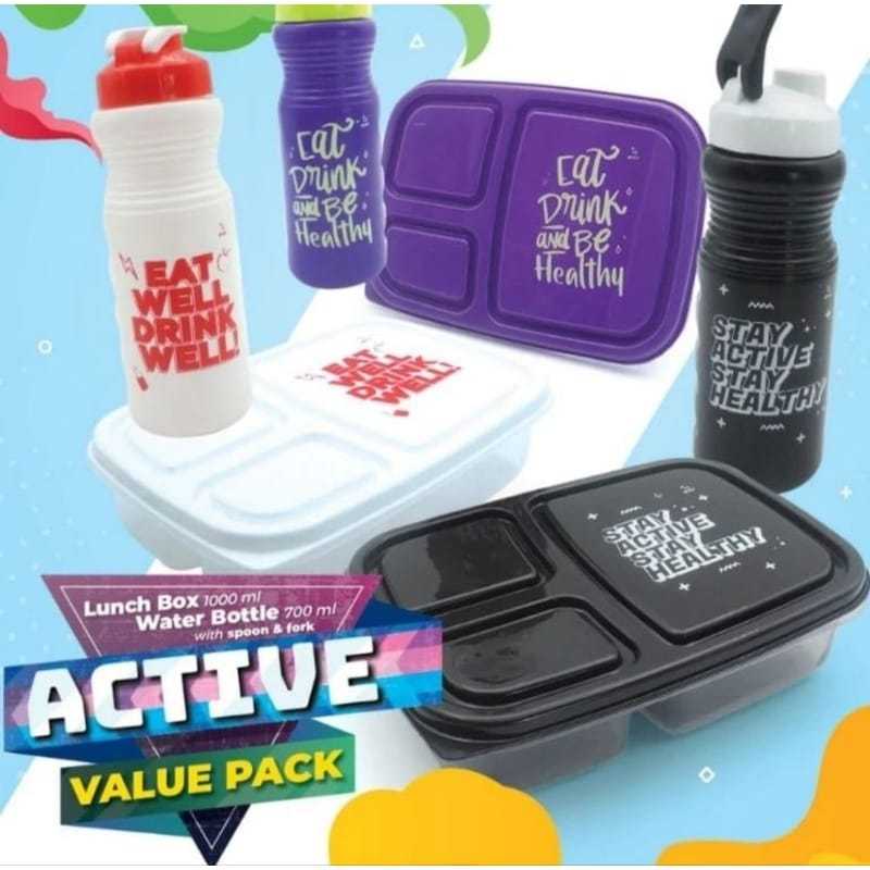 Tempat Makan Active Value Pack Biggy Lunch Box Active