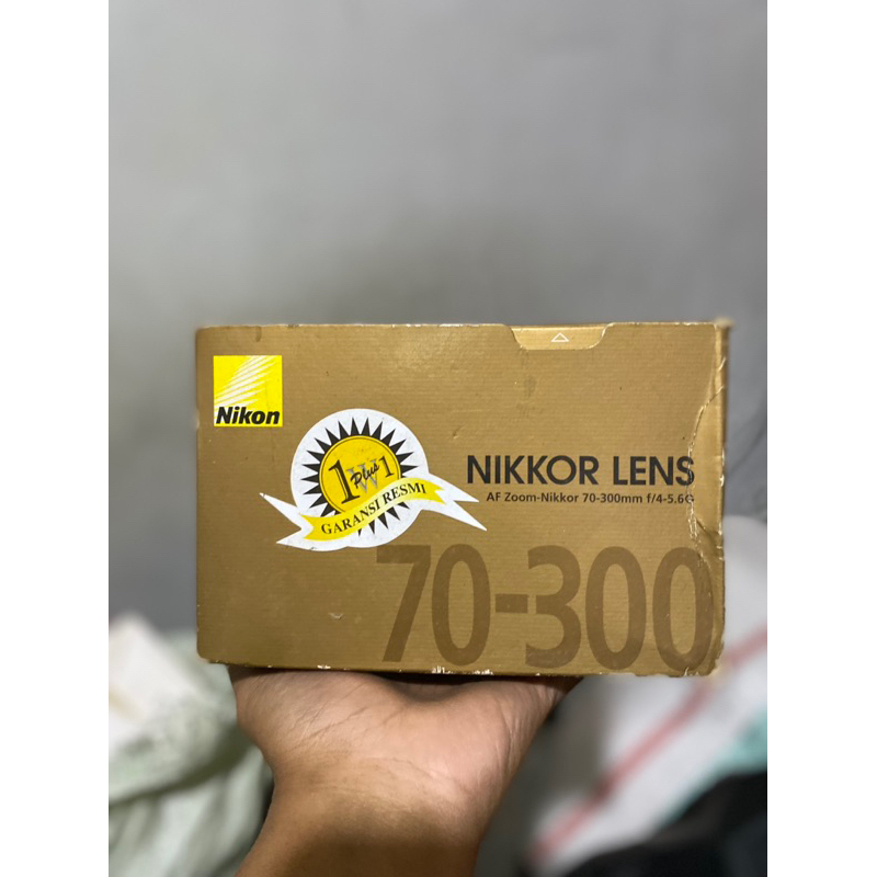 box bekas lensa 70-300mm for nikon termurah di shopee