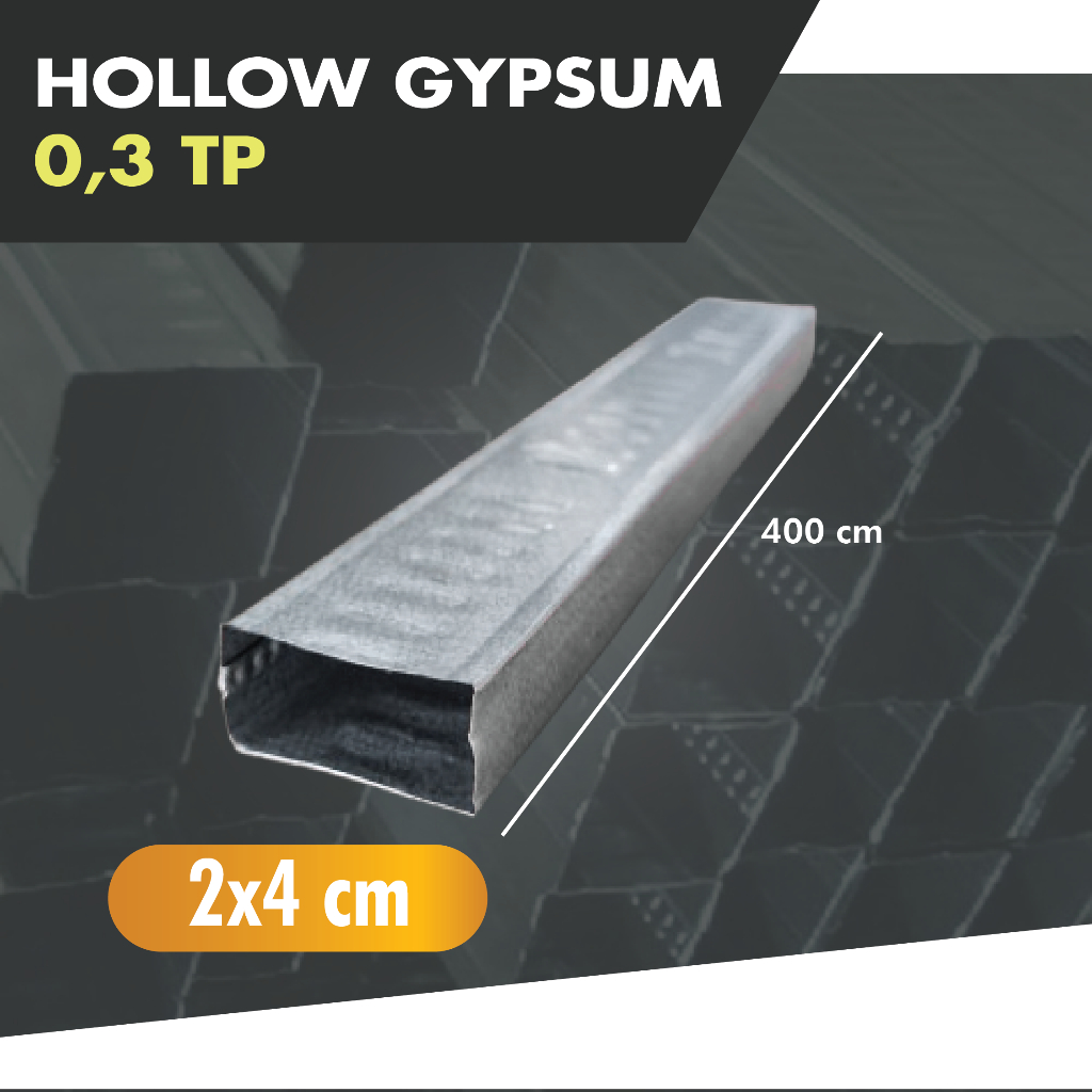 HOLLOW 2x4 0,3mm TP / HOLO / RANGKA HOLLOW GYPSUM / HOLLOW GALVALUM PROFIL