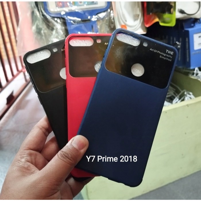 CASE Y7 PRIME 2018 SILIKON HUAWEI Y5 PRIME 2018 CAMERA MENYAMPING