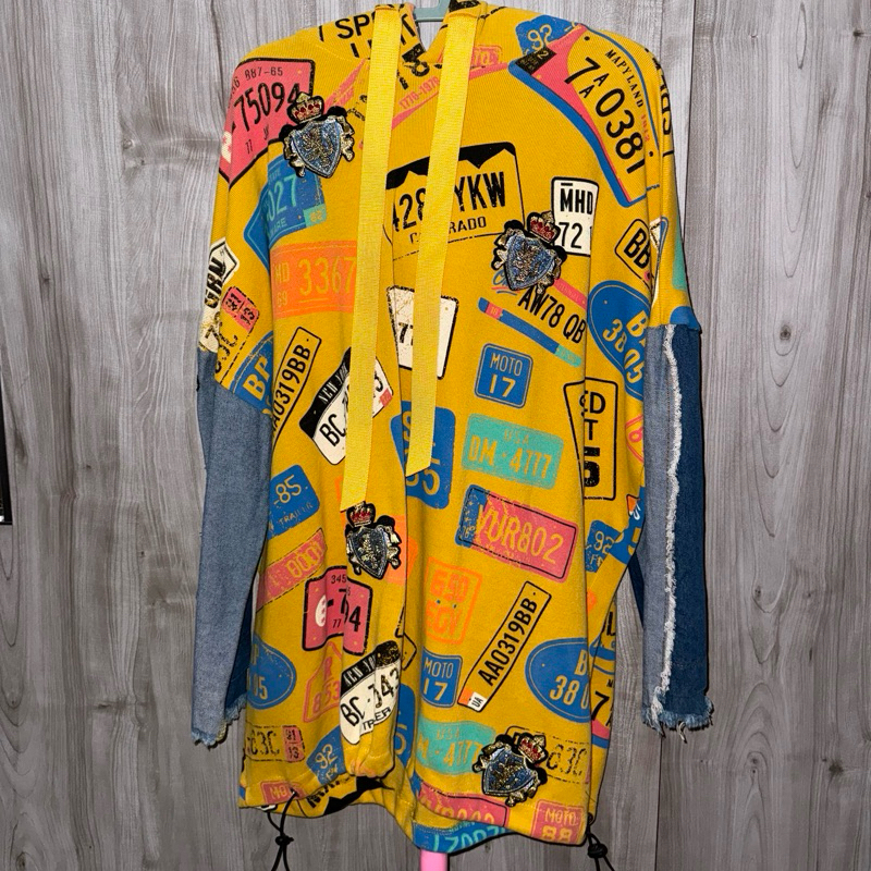 YELLOW DENIM HOODIE | HOODIE DENIM KUNING