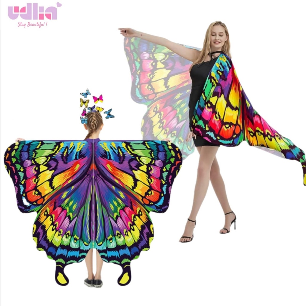 FREE ONGKIR UDLIA SAYAP KUPU-KUPU DEWASA KOSTUM SAYAP DEWASA SAYAP KUPU-KUPU ANAK
