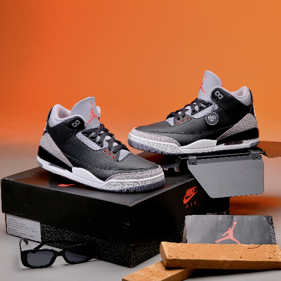 Air Jordan 3 Retro OG Black Cement 2024 100% Original