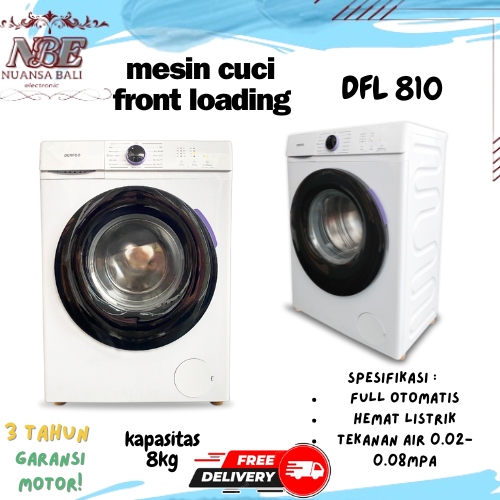 Denpoo Msesin Cuci Front Loading DFL 810 - DFL 1085