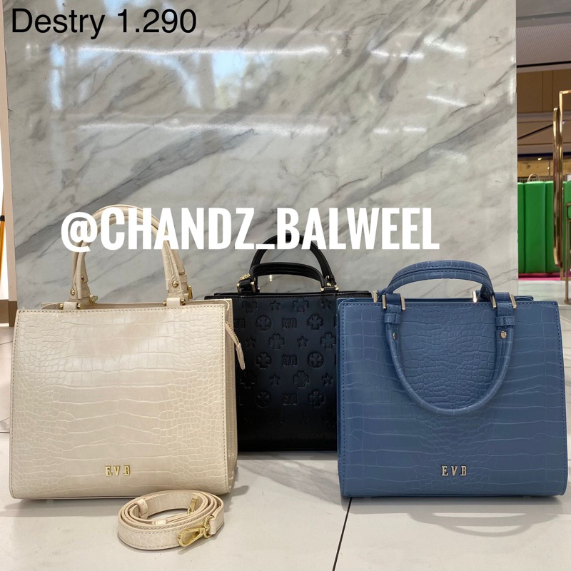 READY EVB DESTRY TAS SELEMPANG BAHAN CROCO