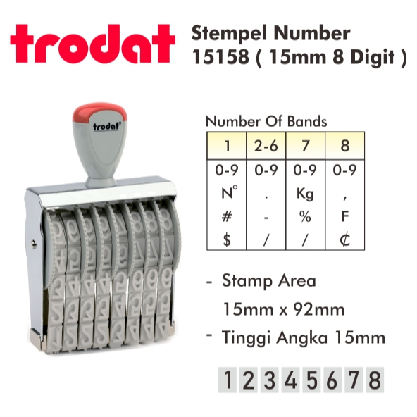 

Stempel Angka 15mm 8 Digit/15158