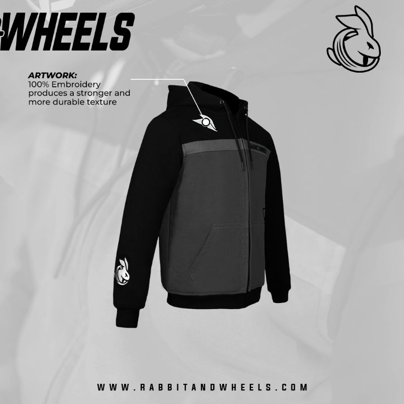 HOODIE RABBIT AND WHEELS LIST ONE CASUAL ORIGINAL