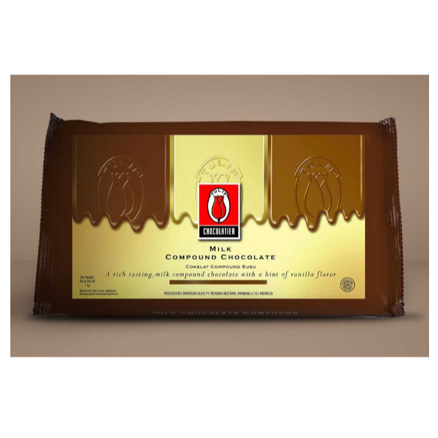 

TULIP MILK COMPOUND Chocolate Coklat Cokelat Kompon Susu Tulip 1 kg