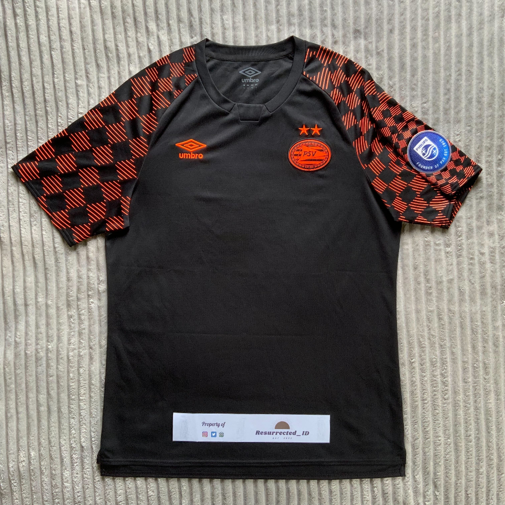 Jersey Bola Original PSV Eindhoven Away 2019/2020 Sponsorless Umbro Football Shirts Rare Liga Beland