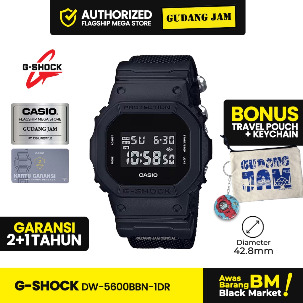 Jam Tangan G-Shock DW-5600BBN-1DR DW-5600BBN-1D DW 5600bbn DW-5600BBN-1DR DW-5600BBN