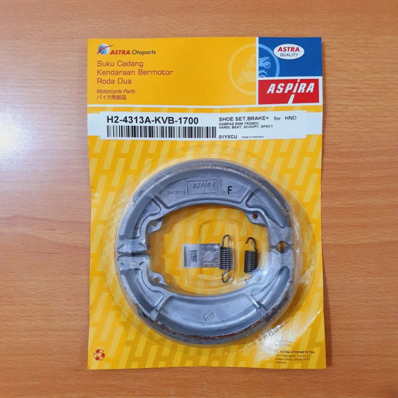 (COD) Original!!! Kampas Rem Belakang ASPIRA Honda Beat Vario Scoopy