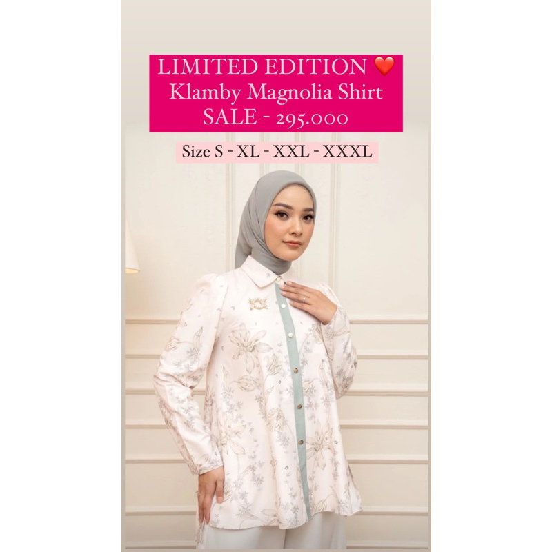 WEARING KLAMBY MAGNOLIA SHIRT SALE