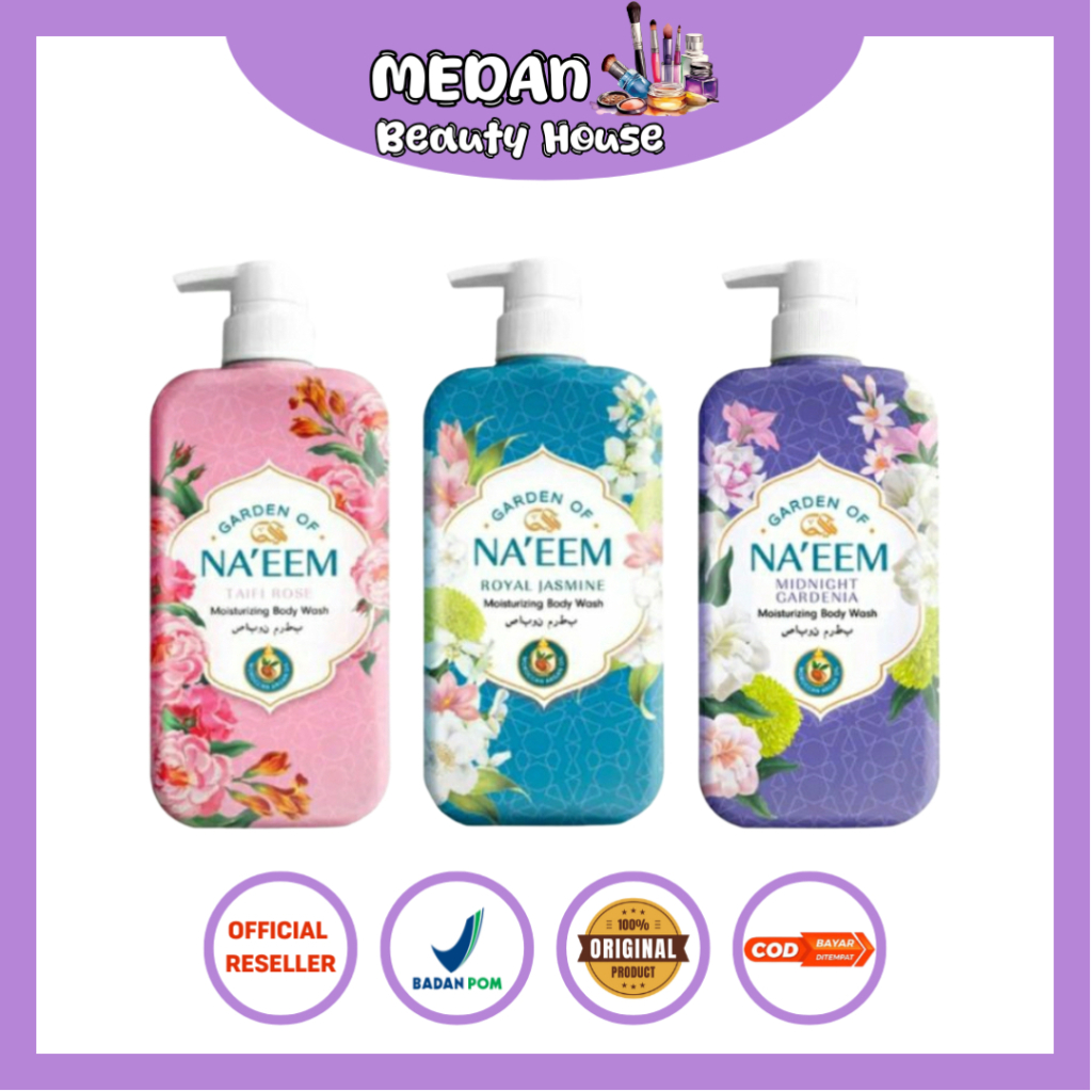 Sabun Cair Garden Of Naeem Body Wash / Sabun Cair Naeem Body Wash 480ml