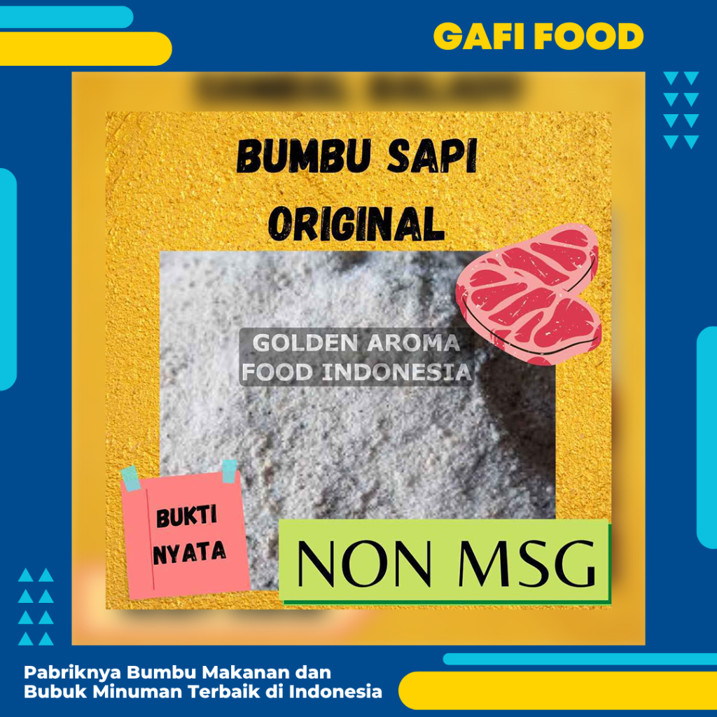 

BUMBU TABUR SAPI ORIGINAL NON MSG 1 KG FOOD GRADE 1Kg Bubuk Bumbu Kerupuk Popcorn Usaha Kentang