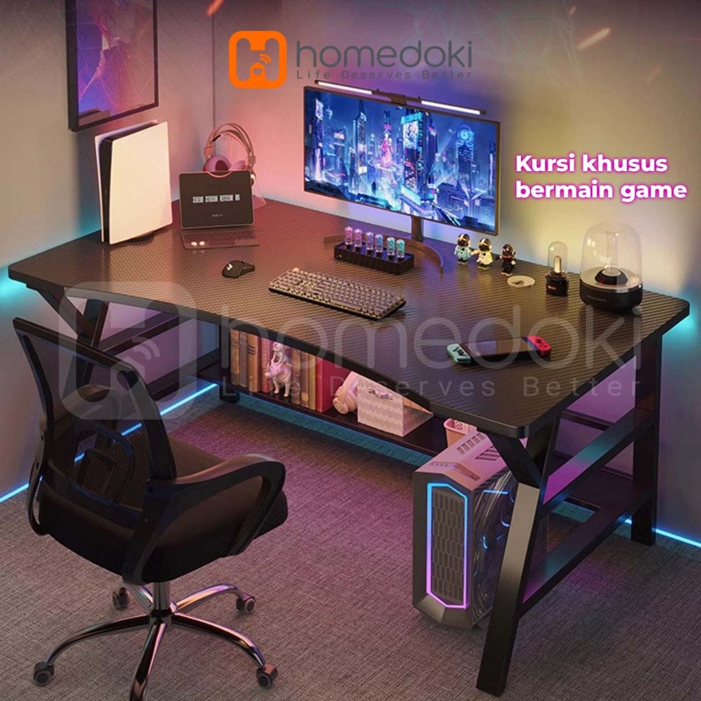Homedoki Meja Komputer / Meja Kerja / Meja Kantor Minimalis / Meja Belajar / Meja PC