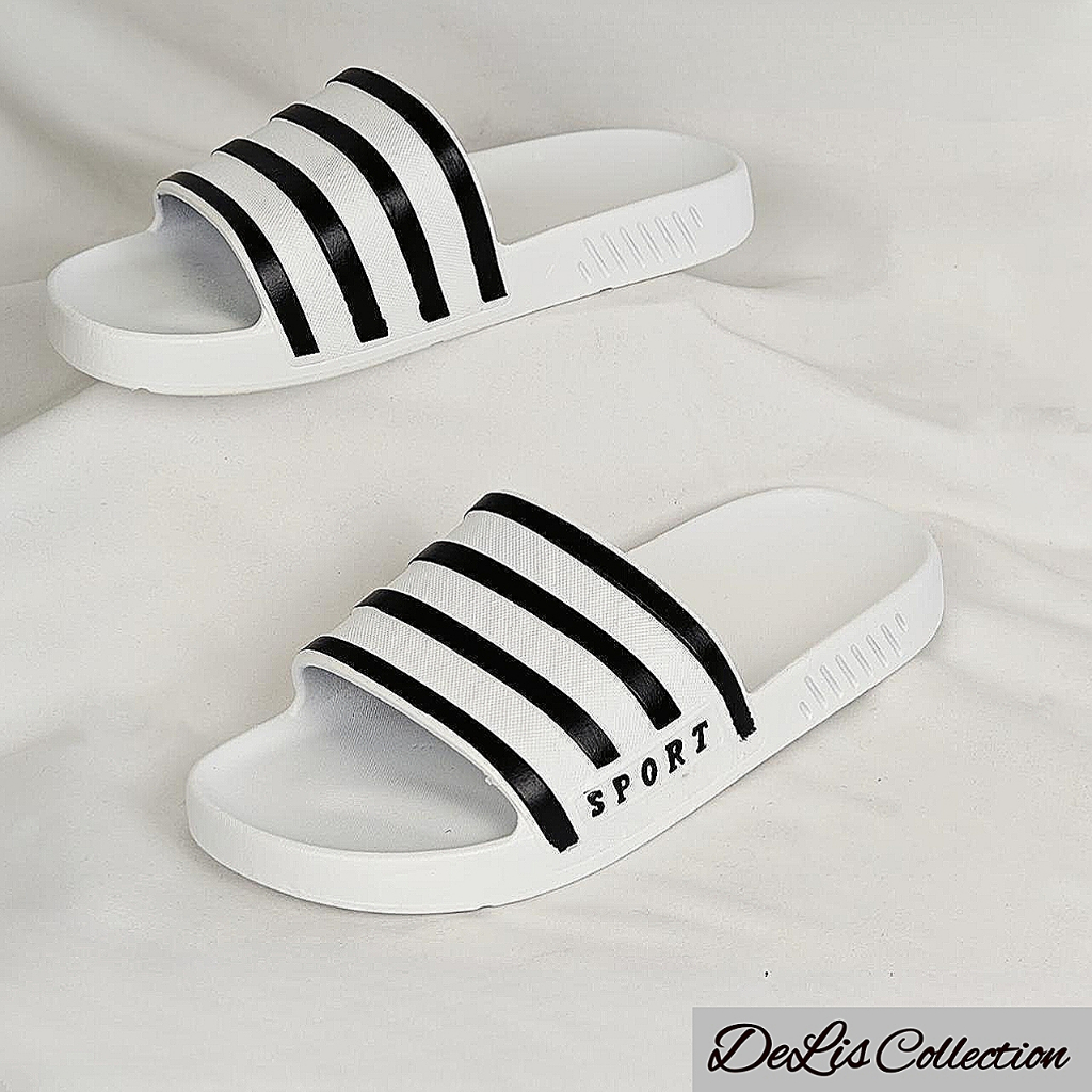 Sandal Selop Pria Dewasa Sandal Slide Cowo Anti Slip Bahan Karet