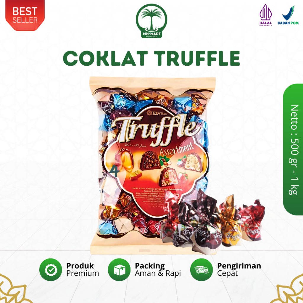 

Coklat Arab Truffle 500 Gr - 1 Kg Cokelat Truffle Turkey Elvan Mix Best Quality Premium Oleh Oleh Haji Umroh Snack