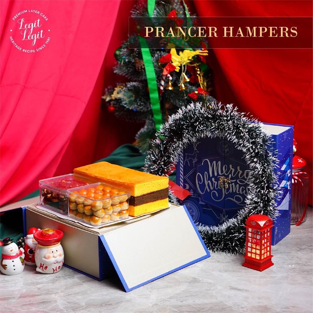 

Legit Legit Prancer Hampers - Christmas Hampers | Hampers Natal | Parcel Natal | Hadiah Natal | Paket Kue