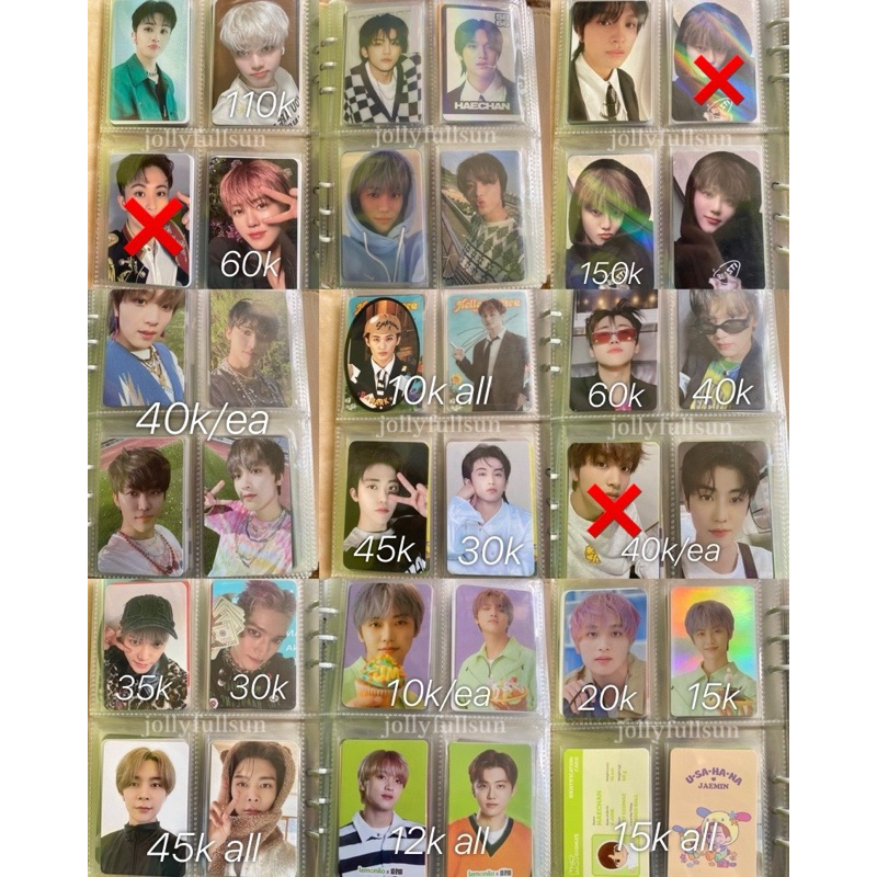 [PILIH JNT] JUAL AAB PC NCT OFC haechan jaemin mark taeyong jaehyun johnny jungwoo jisung chenle jen