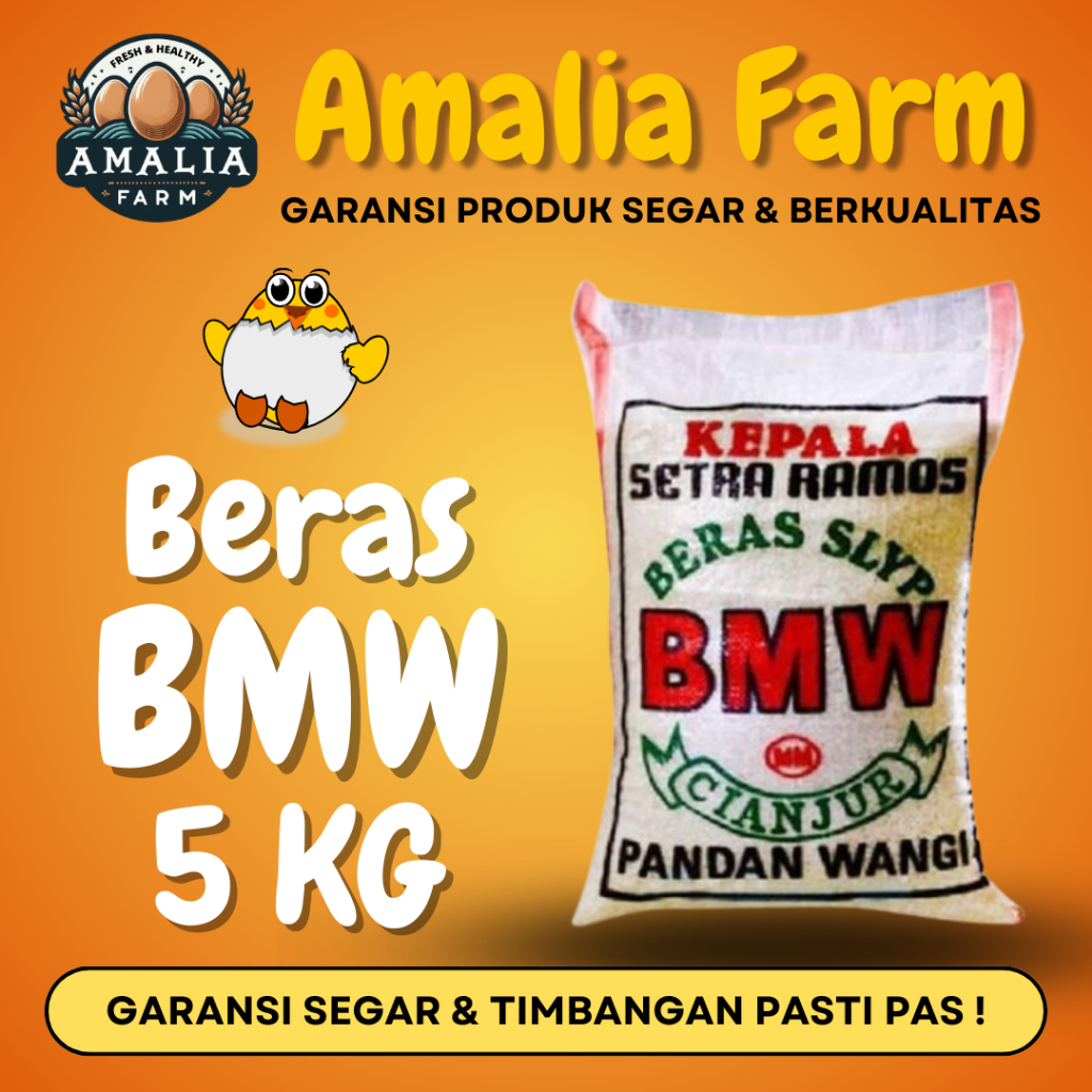 

Amalia Farm - Beras BMW 5kg Cianjur Panda Wangi