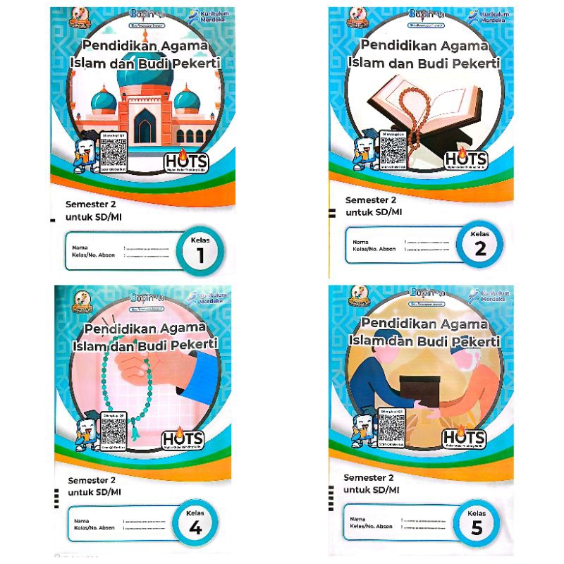 BUKU LKS BUPIN KURMER SD MI PAI PENDIDIKAN AGAMA ISLAM DAN BUDI PEKERTI KELAS 1 2 4 5 KURIKULUM MERD