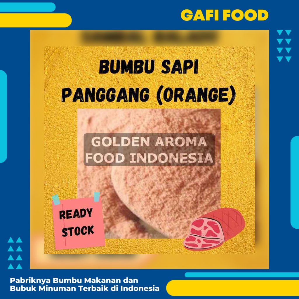 

BUMBU TABUR SAPI PANGGANG ORANGE 1 KG FOOD GRADE 1Kg Bubuk Bumbu Kerupuk Popcorn Usaha Kentang