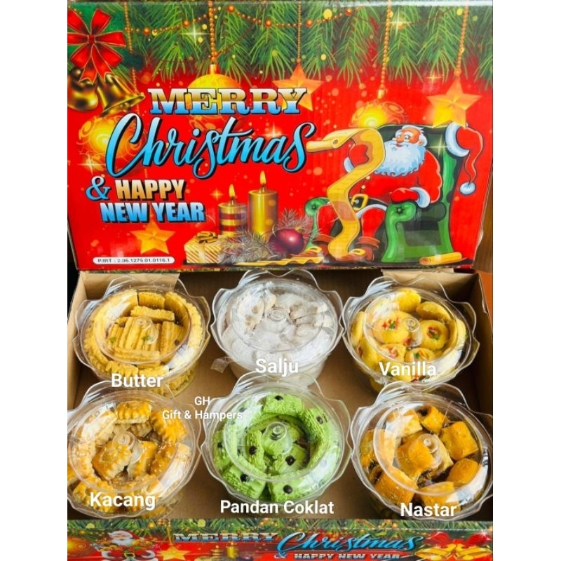 

KUE KERING KADO NATAL&THN BARU/ISI 6BOX TERLARIS TIAP TAHUN/HAMPERS/MERRY CHRISTMAS/BHN PREMIUM