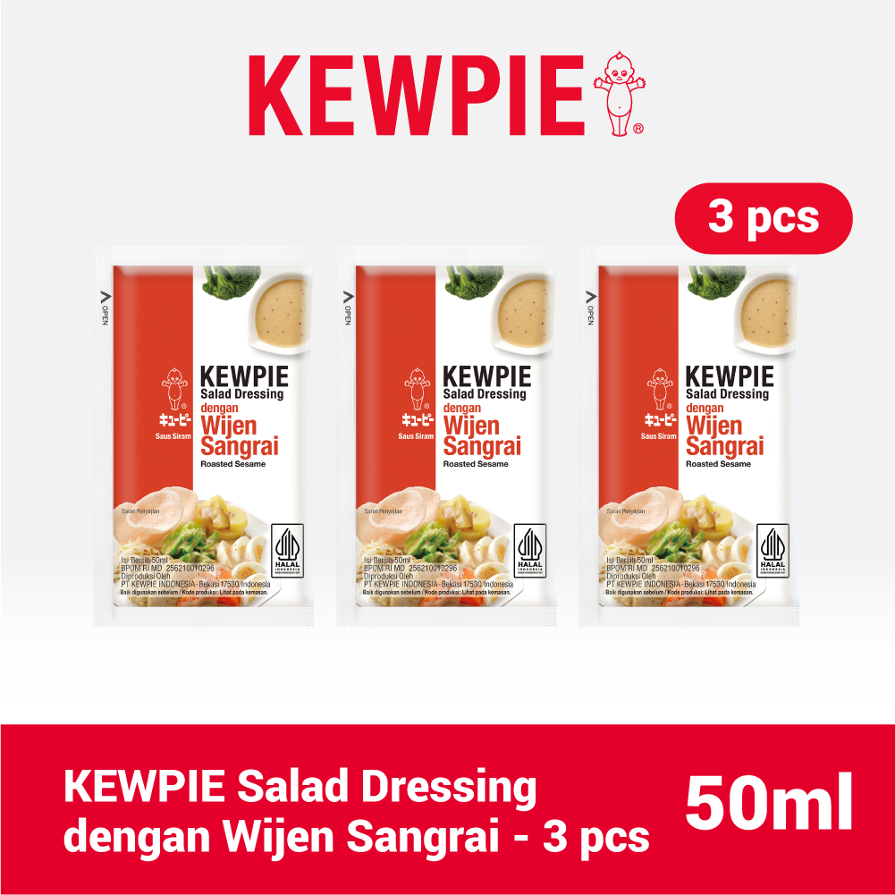 

KEWPIE Salad Dressing Saus Siram Dengan Wijen Sangrai 50 ml (3 pcs)