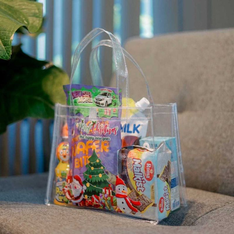 

Tas Souvenir Mika Edisi Natal Tas Snack Transparan