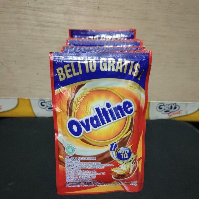 

Ovaltine chocolate malt drink 1renceng isi 10sachet@22gr