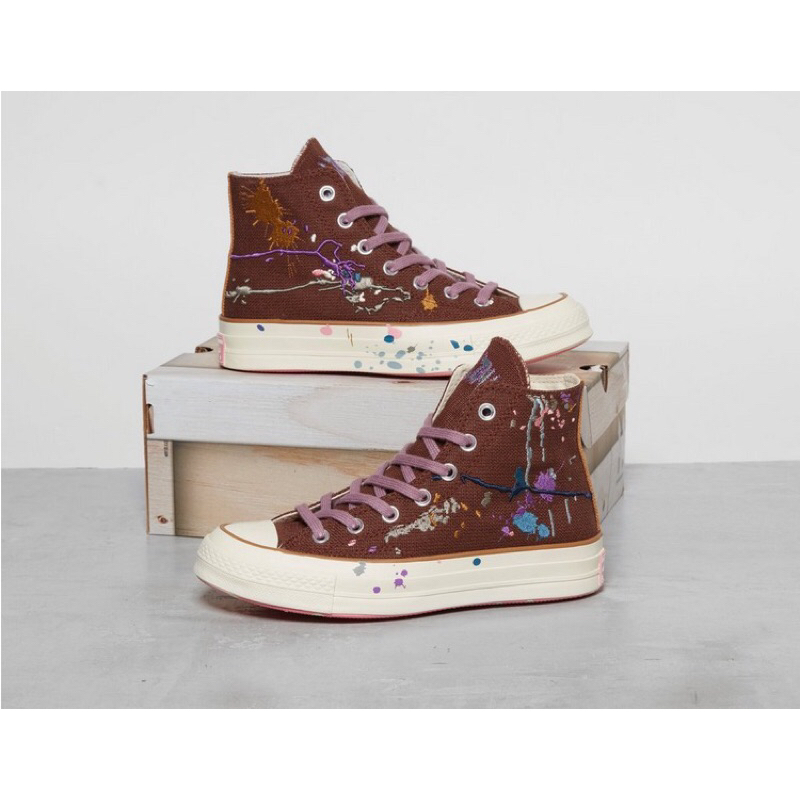 Bandulu x Converse Chuck 70s High Paint Splatter Cappuccino Base ORIGINAL