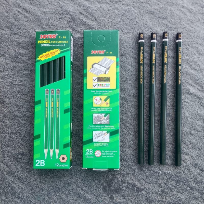 

Pensil Joyko 2B P-88 Hijau ( 12 Pcs ) [ Original ]