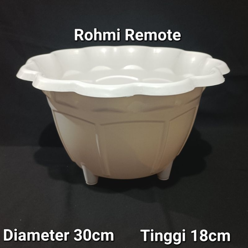 POT TANAMAN BUNGA POT PLASTIK BULAT SUMO 30X18CM POT BUNGA DIAMETER 30CM