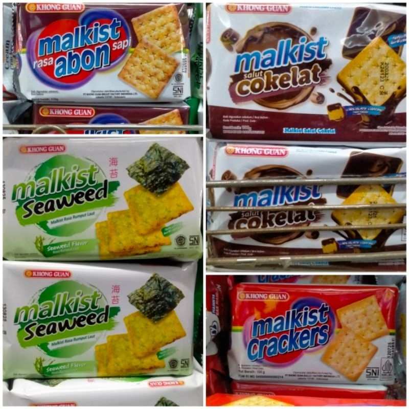 

Khong Guan Malkis Crackers Seaweed Abon Coklat Biskuit