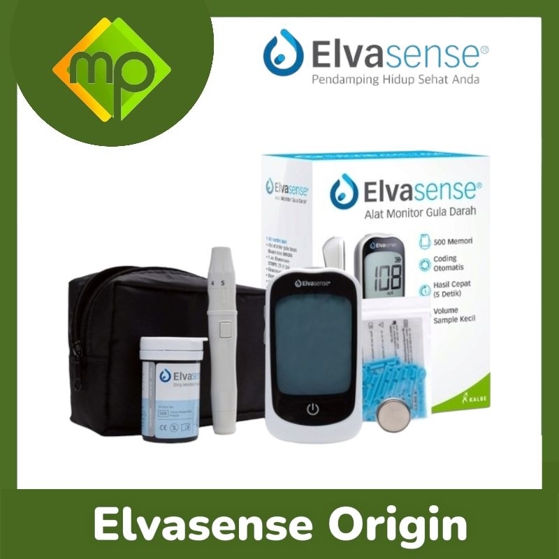 Alat Elvasense Gula Origin  Cek Gula Darah Origin  Elvasense Gula Origin  Strip Monitor Gula Darah