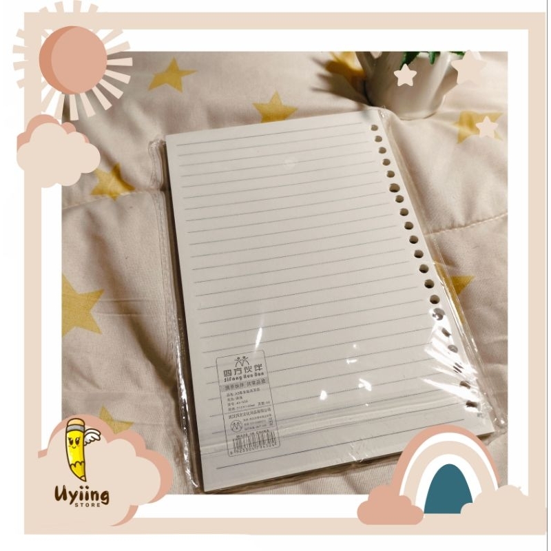 

60 lembar kertas isi ulang binder A5